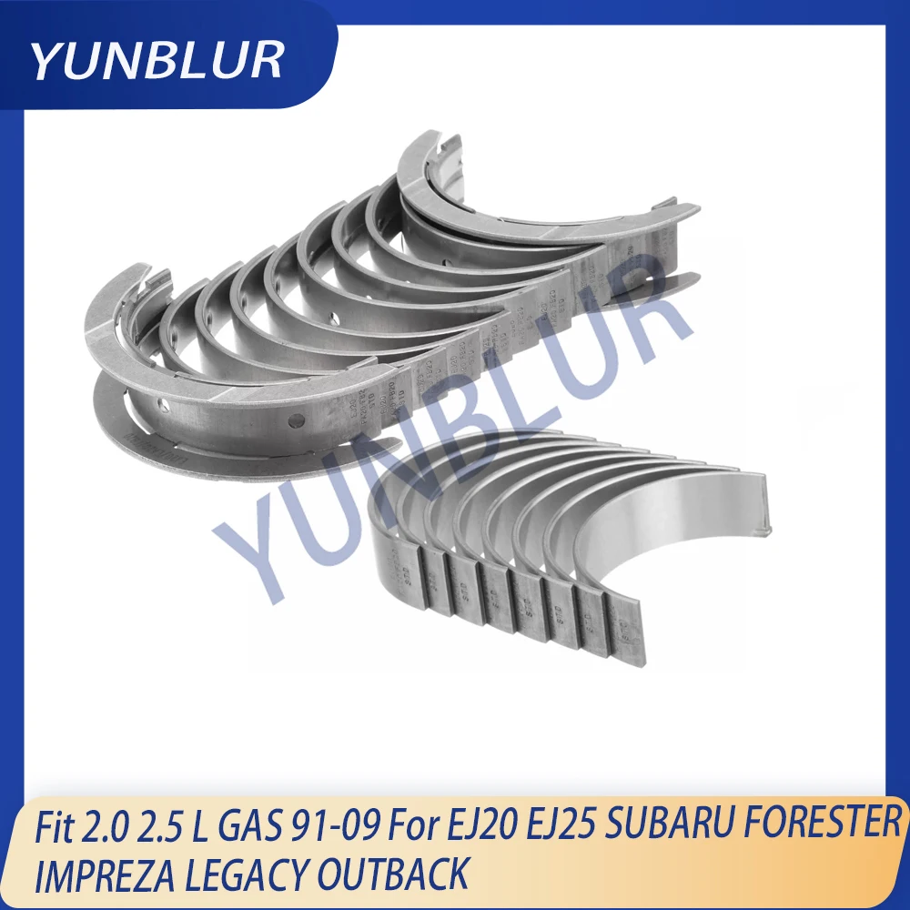 STD 0.25 0.5 EJ20 EJ25 Main & Con-Rod Bearing Set Fit 2.0 2.5 L GAS 91-09 For SUBARU FORESTER IMPREZA LEGACY OUTBACK Engine Part