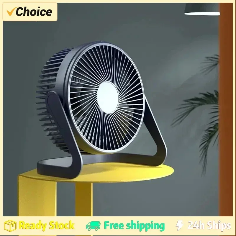 مروحة بمشبك صغير محمولة قابلة لإعادة الشحن عبر USB، مروحة مكتب هادئة عالية السرعة مع تبريد يعمل بالبطارية للسفر في المكتب والطلاب