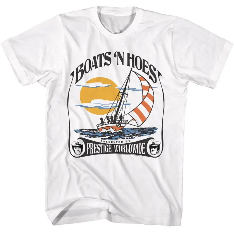 

Мужская футболка Step Brothers Movie Boats «N Hoes Presented Prestige Worldwide