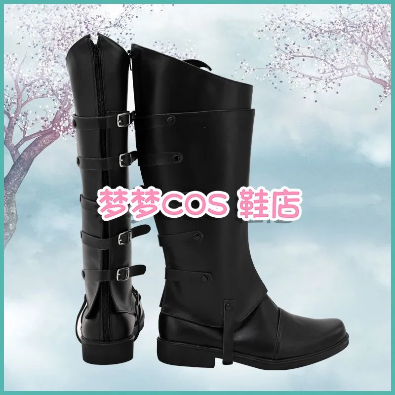 DMC 5 Vergil Cosplay zapatos botas del diablo Halloween Anime botas negras