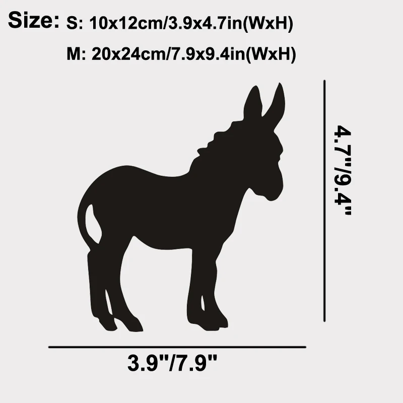 Donkey Animal Vinyl Die Cut Car Decal Sticker Window Laptop Wall sticker many colour