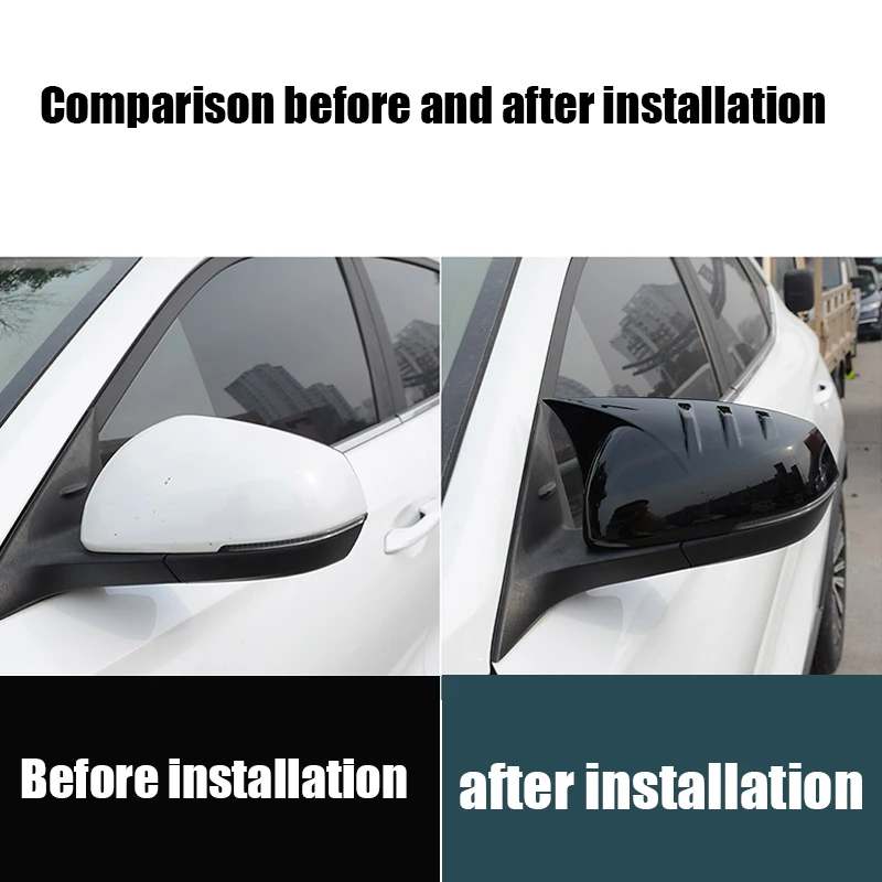 rearview mirror cover For Changan X5 Plus 2024 2025 2026 Adhesive installation of decorative cover for car rearview mirror