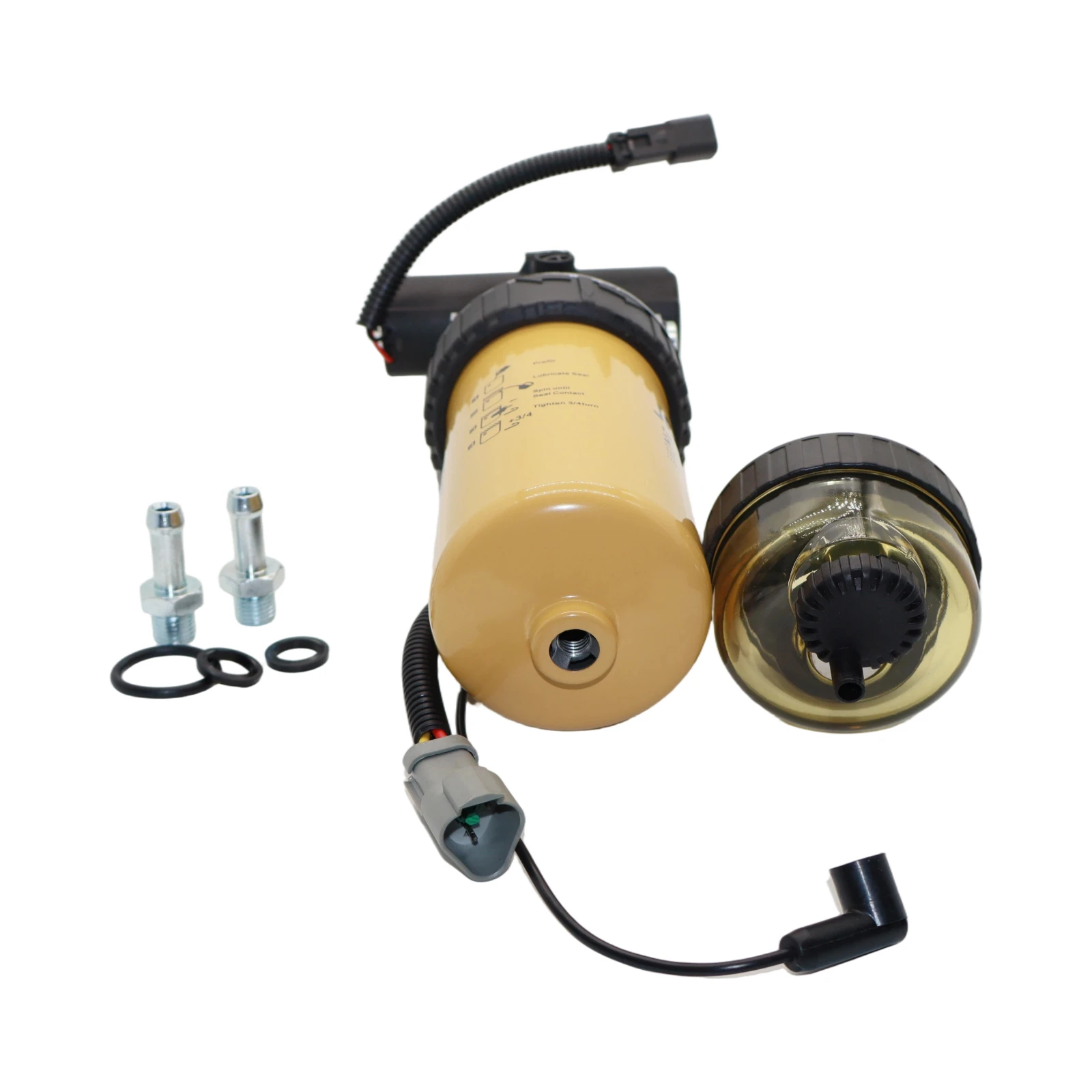 12V Fuel Extraction Pump & Filter Assembly 228-9130 2289130 For Caterpillar CAT 414E 424D 416E 420D 432E 442D 420E 430D 442E