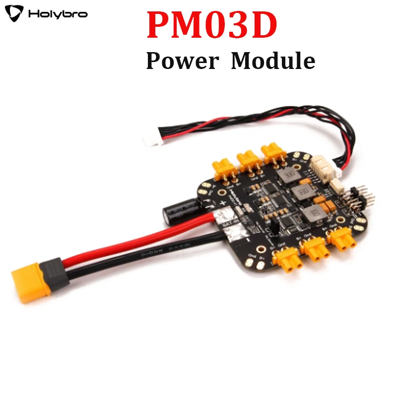 Holybro PM03D Power Module Compatible to Flight Controller Uses I2C Power Monitor W/ XT-30 & XT-60 Connectors for Multi-rotor