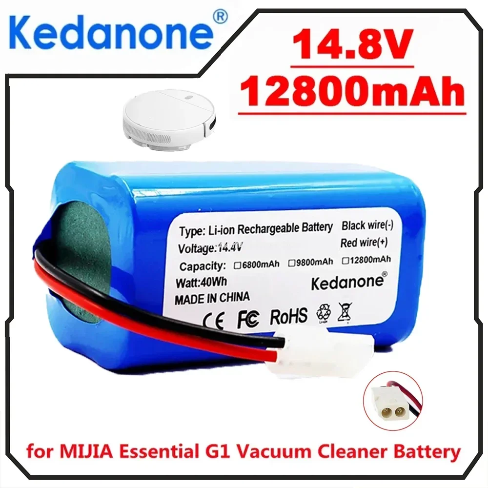 

14.8V 12800mAh 18650 Rechargeable Battery for Xiaomi Mi Robot Vacuum-mop Essential (MJSTG1) Robot Vacuum 14.4V xiaomi g1 battery