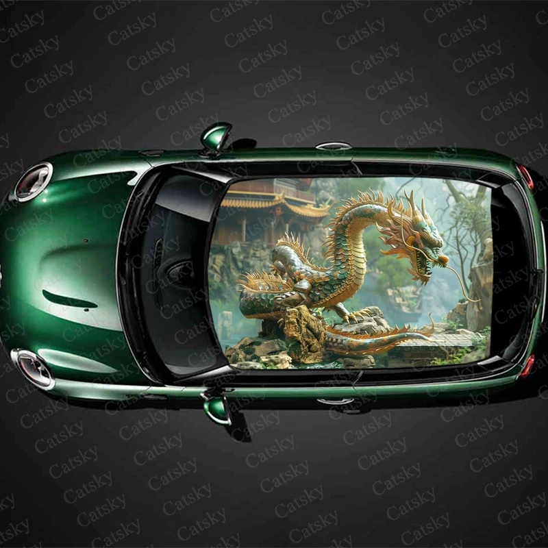 

Наклейки на автомобиль с изображением дракона и пламени, наклейки на крышу автомобиля, декоративные наклейки на крышу, виниловые наклейки, модифицированные наклейки для автомобиля с изображением иташи, наклейки