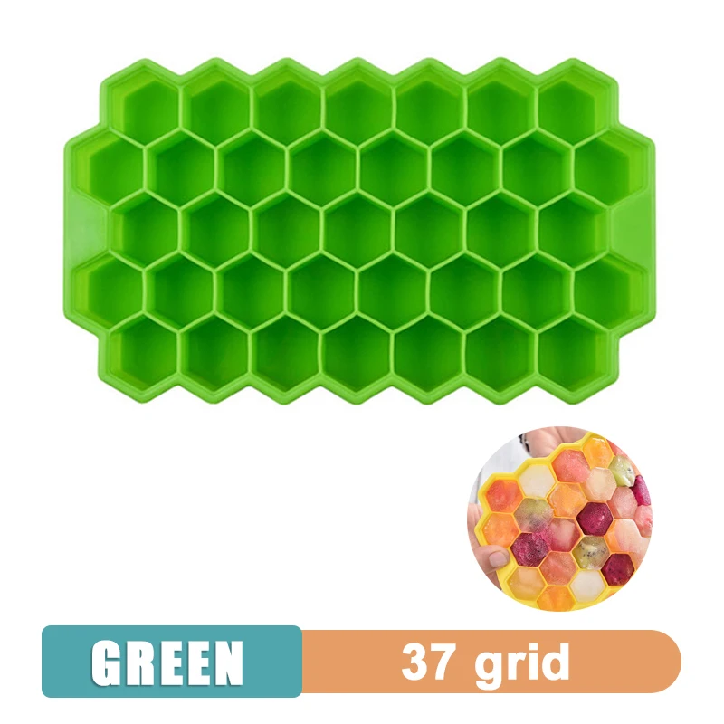 4/6/8/15 Grid Big Ice Tray Mold Giant Jumbo Large Food Grade Silicone Ice Cube Square Tray Mold DIY Ice Maker Ice Cube Tray image 3