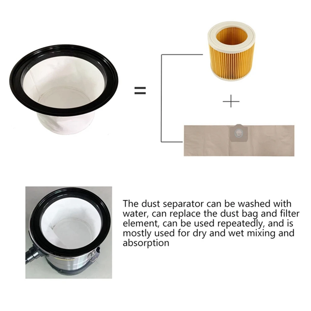 Dust Bag Filter for Karcher NT20/1 NT30/1 NT38/1 NT40/1 Vacuum Cleaner Household Cleaning Tools Hepa Filters