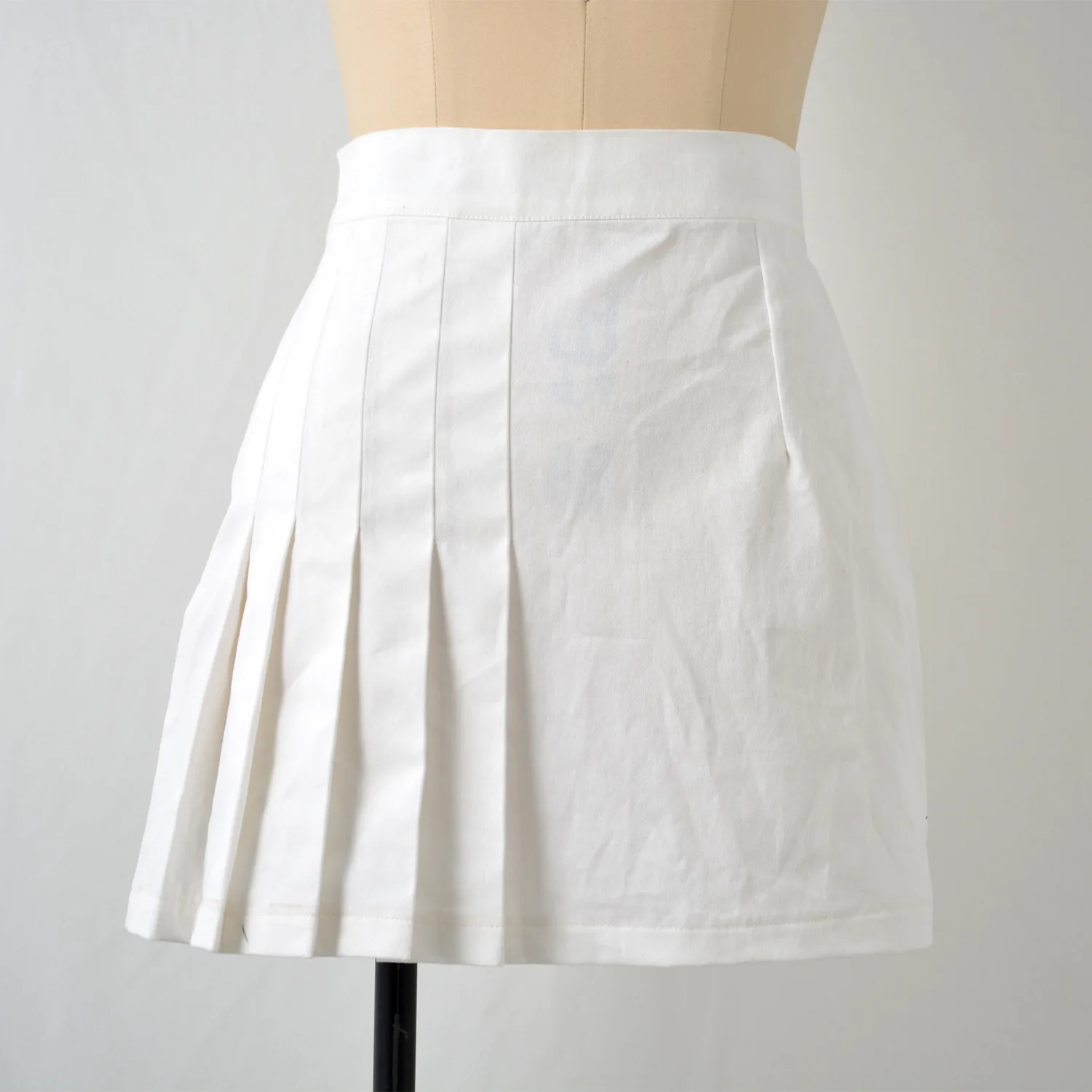 Skirts Women 2022 Pleated New Summer Clothes Pure Color Tall Waist Zipper Bust Mini Skirt Dropshipping WSL4430