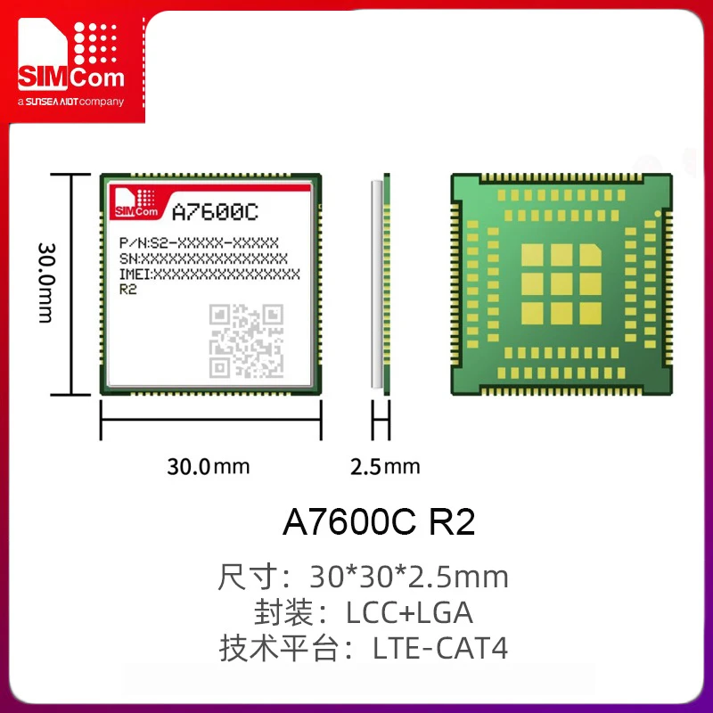 Il modulo router CPE 4G A7600C R2 supporta la porta Ethernet RMii dual band WIFI core comunicazione segnale simcom