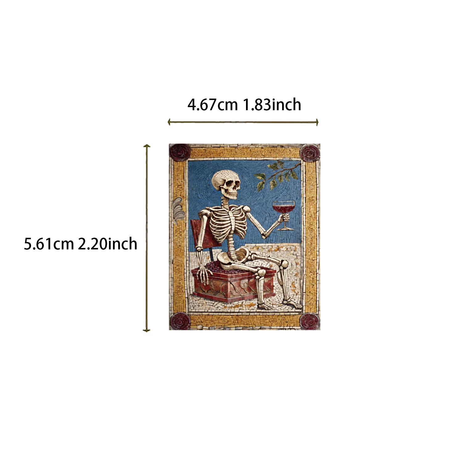 62Pcs Skeleton Stickers Colorful Dancing Skeleton Funny Skull Stickers for Phone Laptop Car Computer Luggage Refrigerator