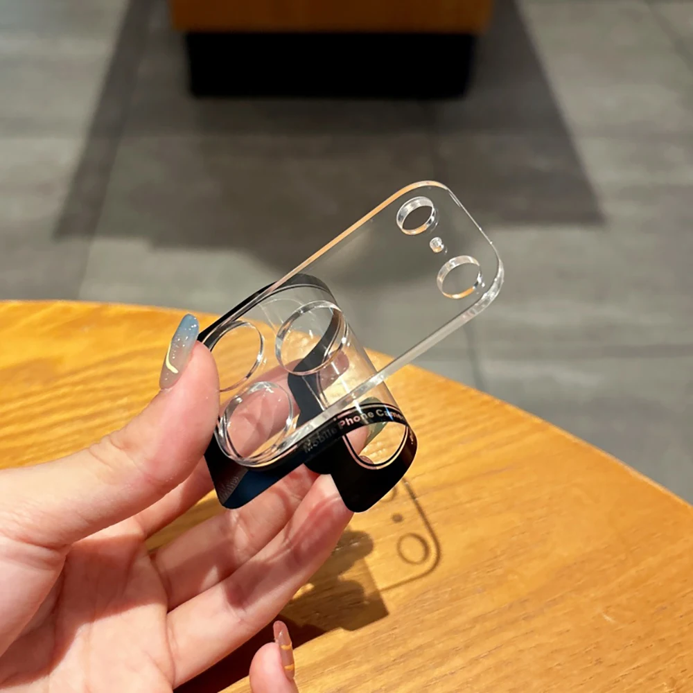 آيفون 17 برو ثلاثية الأبعاد عدسة الكاميرا واقيات الشاشة لابل آيفون 17 17 برو ماكس الهواء طبقة رقيقة واقية مقاومة للخدش شفافة #4