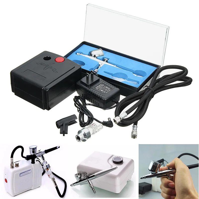 AC110-240V Airbrush Air Pump Set Mini Pump Gundam Model Spray Paint Tattoo Tool Coloring Turtle Pump Spray Paint