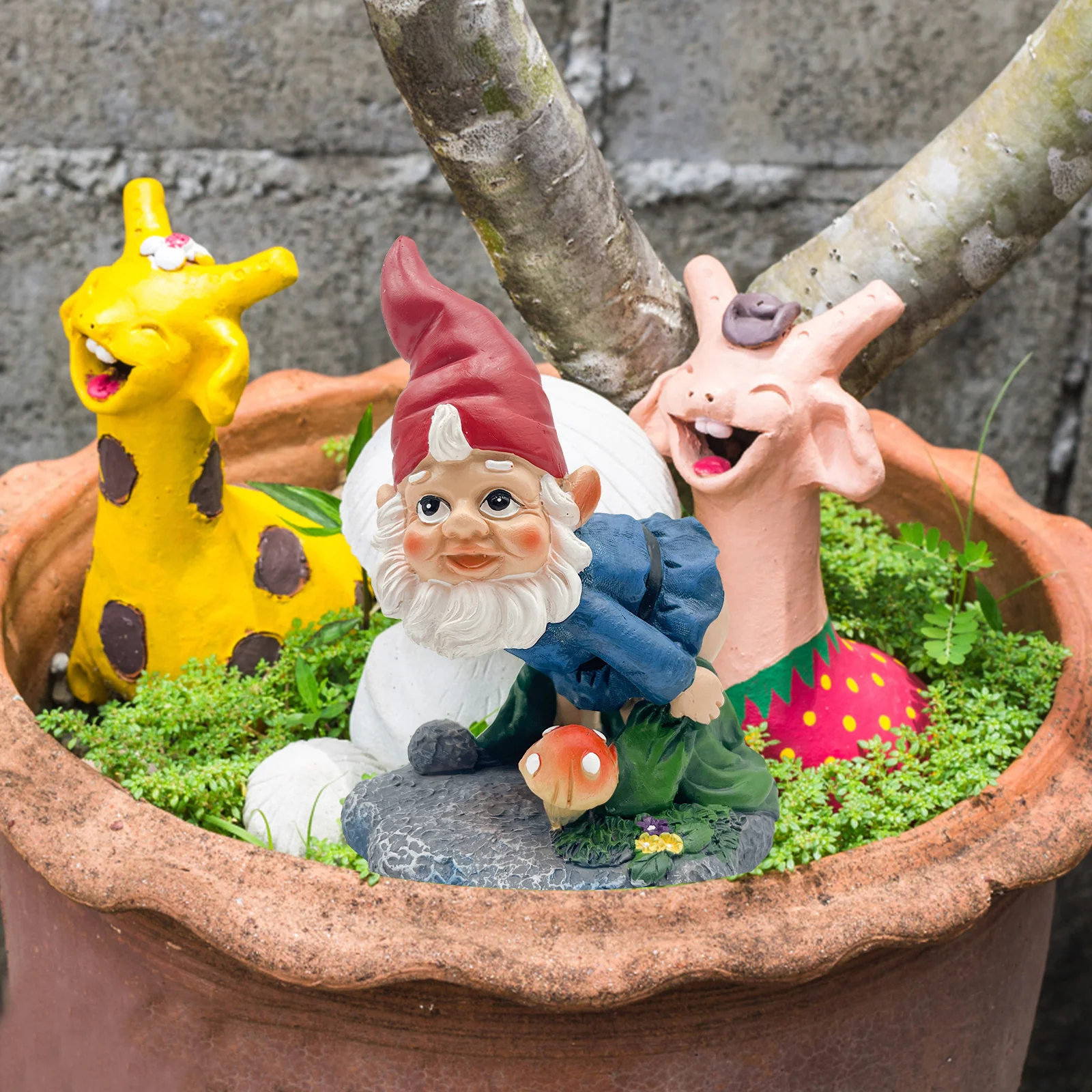 

Смола гном садовый трубопровод крышка отверстия декор носик водосточная труба переключатель переключатель водный аксессуар пейзажная статуя