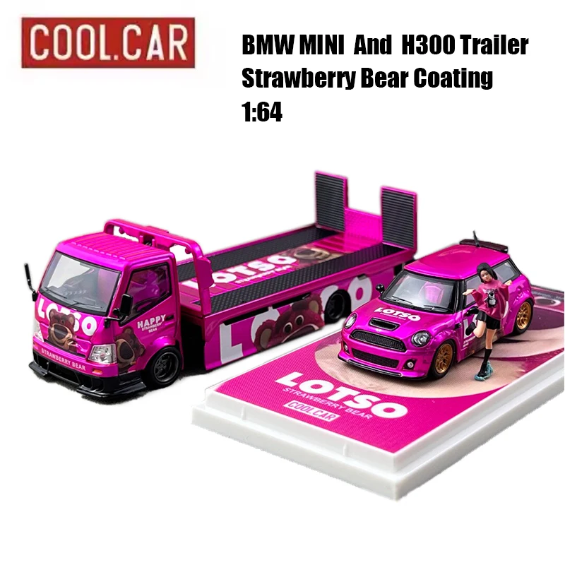 

Cool Car 1:64 BMW MINI H300 Trailer Alloy Car Model Male Toy Collection Ornament