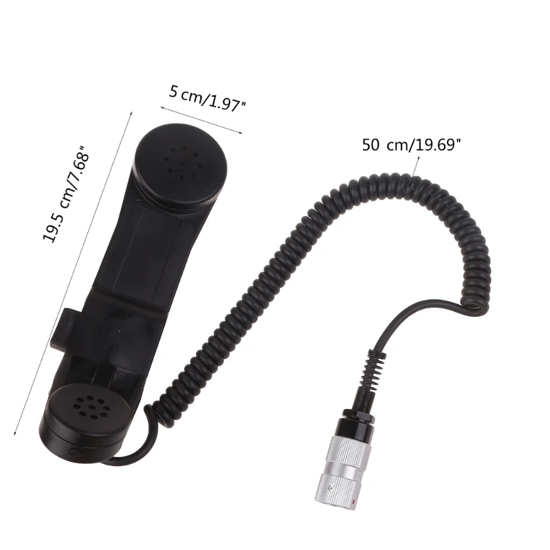 6 Pin Microphone H250 Intercom Handset Fit for AN/PRC152 AN/PRC148 Two Way Radio