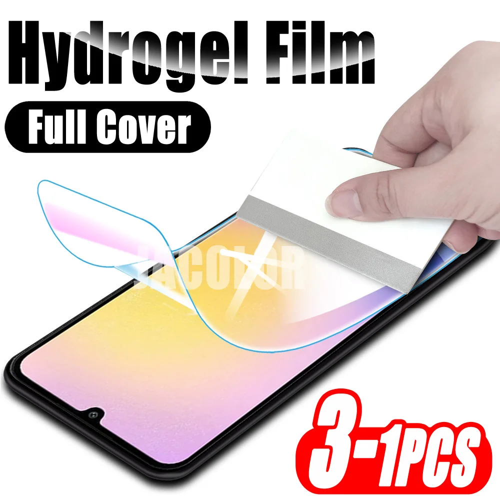 1-3PCS Hydrogel Film For Samsung Galaxy A15 A14 5G A55 A35 A25 A05 A05s A54 A34 A24 4G A04 A04e A 55 Protective Screen Protector