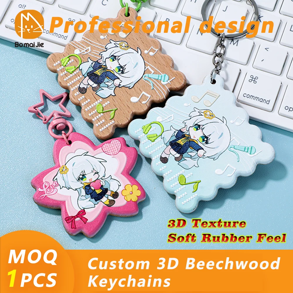

Брелок на заказ, 3D брелки из бука, логотип, мультяшный брелок, деревянный брелок, фото, аниме, подвески, индивидуальные подарки