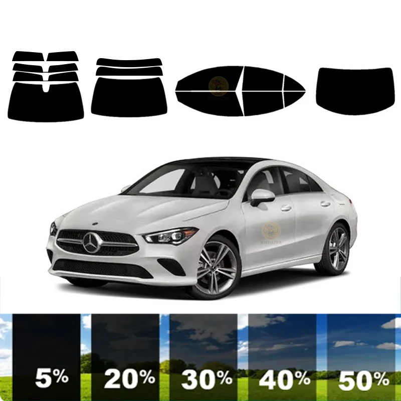 precut Removable Window Tint Film For Car 100% UVR Heat Insulation Carbon ﻿For MERCEDES-BENZ CLA-CLASS 4 DR SEDAN 2020-2023