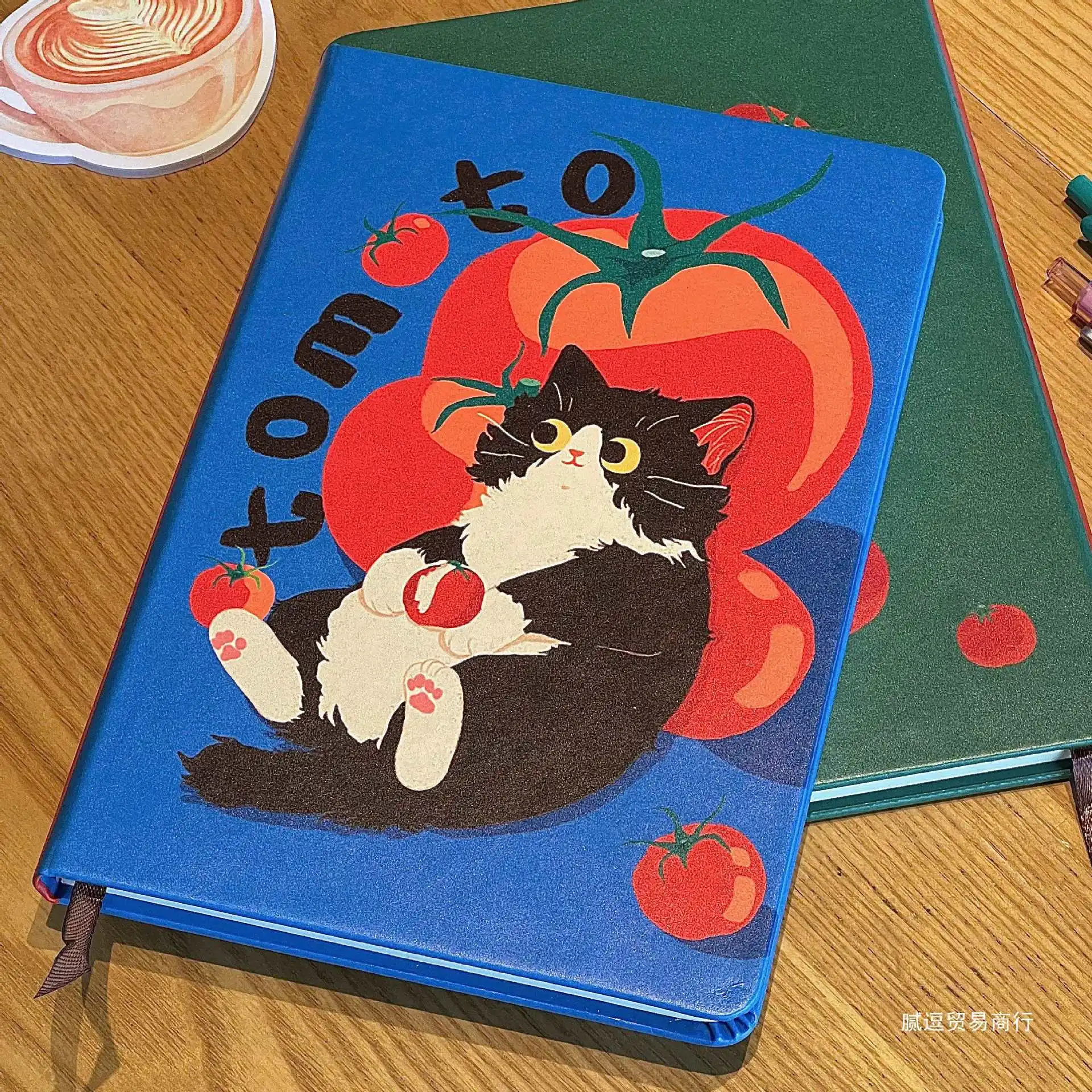 Cute Tomato Cat Notebook Simple Diary A5 Notes Small Diary Notes