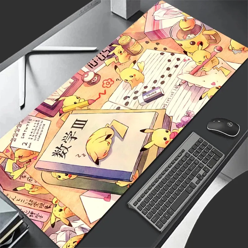 Neues Mauspad, größer, XXL, 900 x 400, Speed, Mini-PC, Computer, Pokemon, Pikachu, Tastaturpads, Schreibtischunterlage, Gaming-Zubehör, Heim-Mauspad