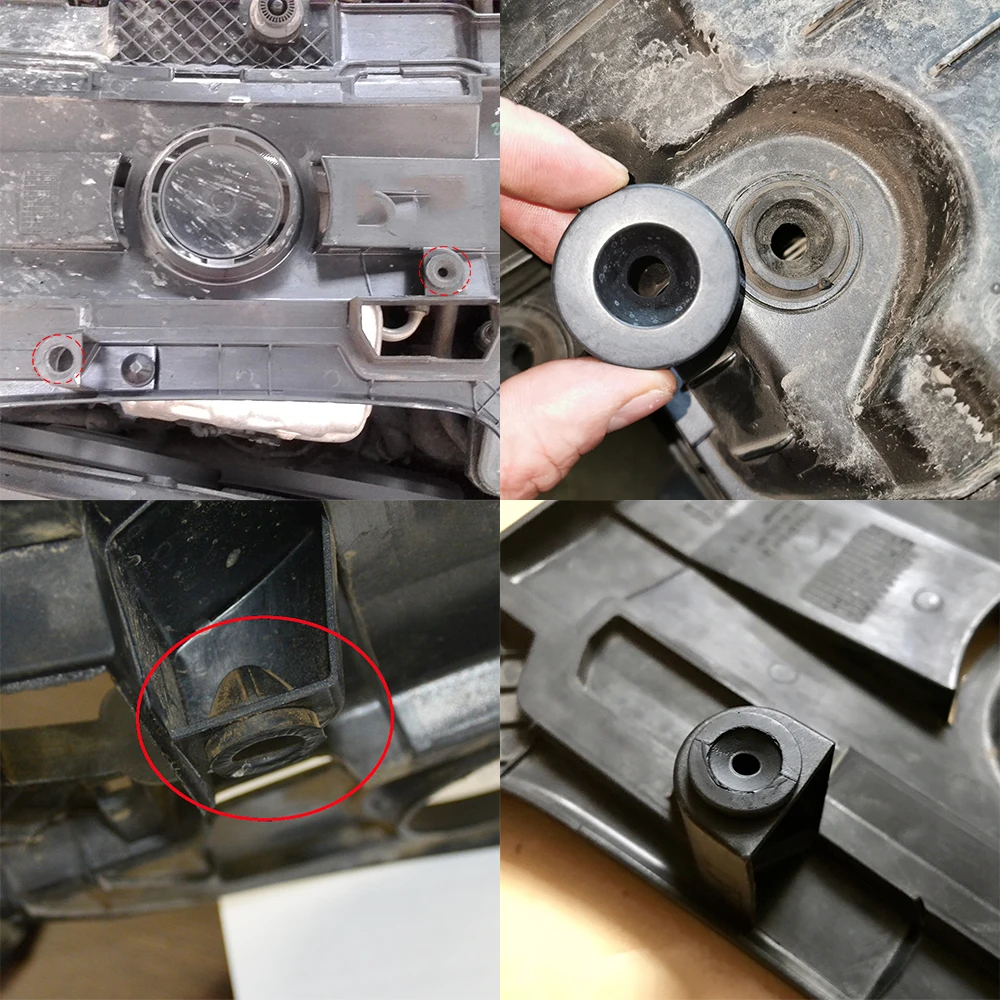 For VW Touran 5T 2015 2016 2017 2018 2019 2020 2021 2022 Car Filter Intake Rubber Buffer Block Grommet Hood Cushion 07C133588