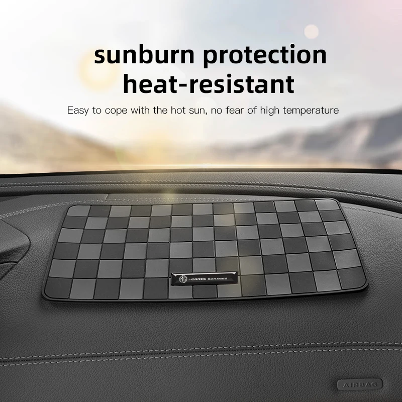 سيارة منقوشة المضادة للانزلاق وسادة السيارات لوحة القيادة تخزين حصيرة ل MG ZS 5 7 6 Cyberster MG4 EV ES5 HS واحد GT GS MG3 EZS 3SW MARVEL-R Hector #5