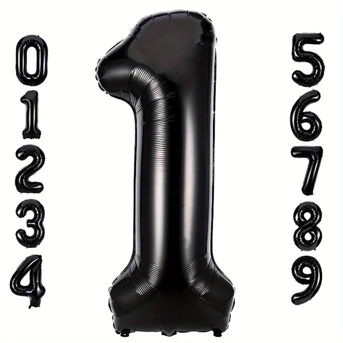 40 Zoll schwarze große Folien-Geburtstagsballons Helium-Zahlenballon 0-9 Alles Gute zum Geburtstag Hochzeit Party Dekorationen Dusche Große Figuren
