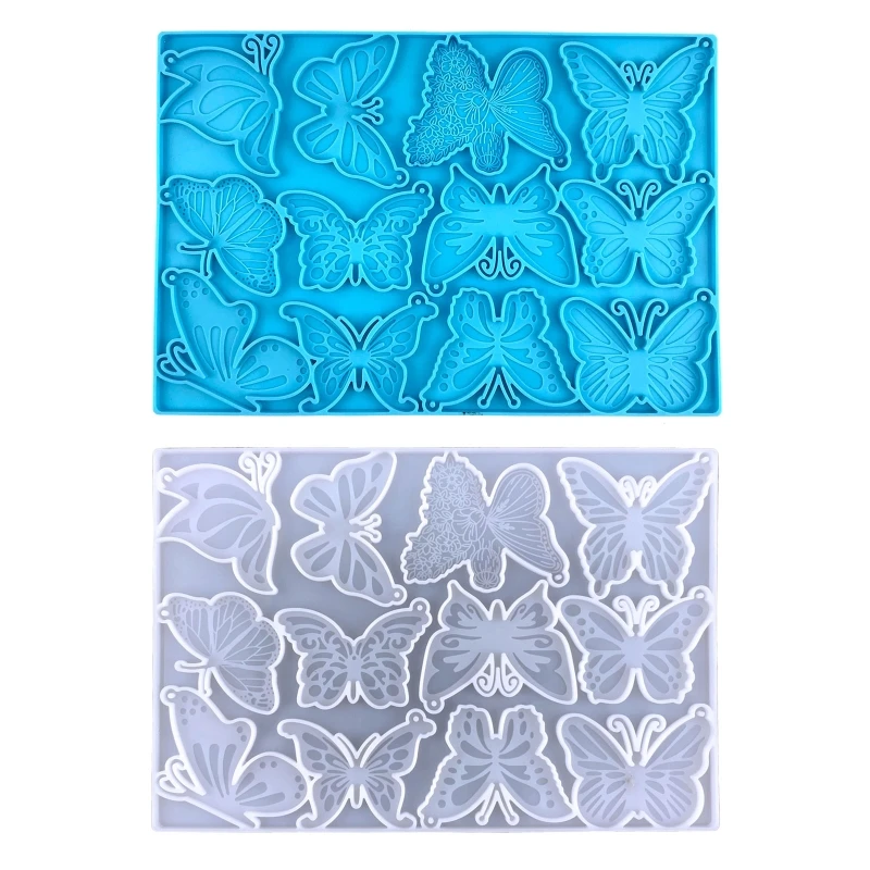 for Creative Keychain Resin Molds for Butterfly Shaped Casting Mold DIY Craft Mould for DIY Women Keychains Pendant Craft