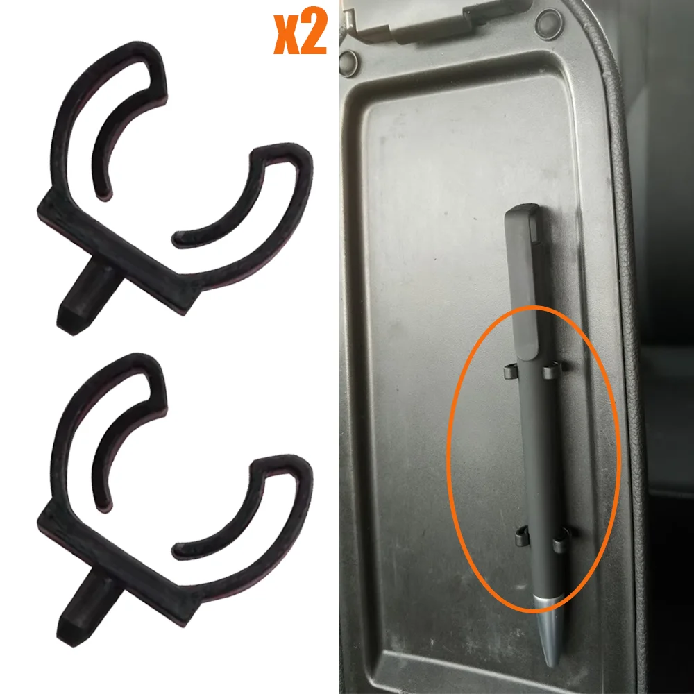 2Pcs For VW Tiguan 5N AD 2007 2008 2009 2010 2011 2012- 2024 New Glove Box Organizer Lock Pencil Tray Clips Rivet Black