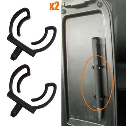 2 uds para VW Tiguan 5N AD 2007 2008 2009 2010 2011 2012- 2024 nueva guantera organizador cerradura lápiz bandeja Clips remache negro