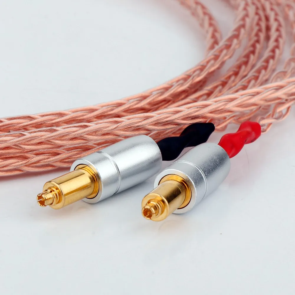 Preffair 실버 도금 OCC 이어폰 케이블, Shure SRH1540 SRH1840 SRH1440 용, XLR 3.5mm, 8 코어, 2.5mm, 4.4mm, 1 개