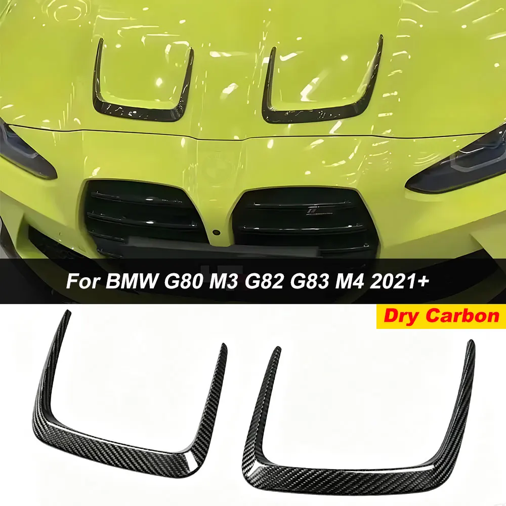 AISKA Dry Carbon Bonnet Canards Hood Trims for BMW G80 M3 G82 G83 M4 2021-2026