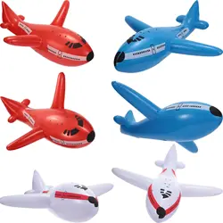 3Pcs Inflatable Airplanes Aircraft Thickened Inflated Plane Balloons Kids Birthday Party Supplies Baby Shower Decoration