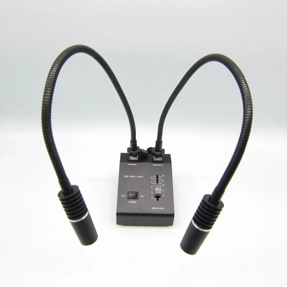 2026/LED 6 watt Dual Gooseneck illuminator for stereo microscope