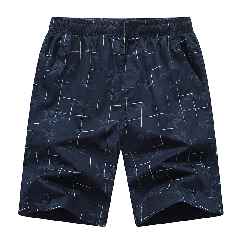 

Multiple Pockets Large Size Fashion Print Cotton Half Pants Gym Shorts High Quality Men's Shorts Quick Dry Summer Beach Shorts