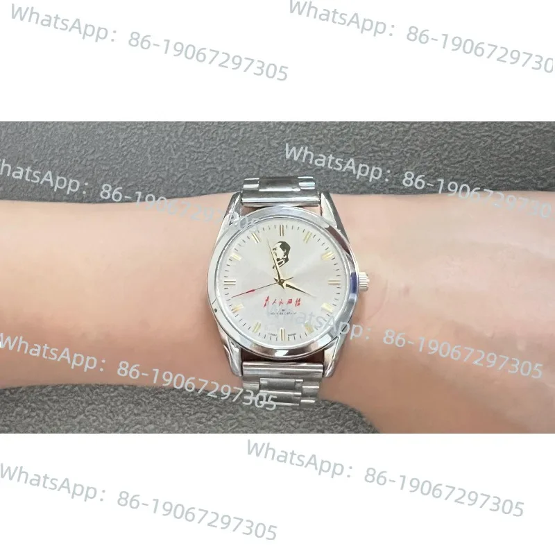 

1990s Brand Shanghai Diamond Watch Genuine Inventory Winding Machinery 8120 Retro Men's Niche