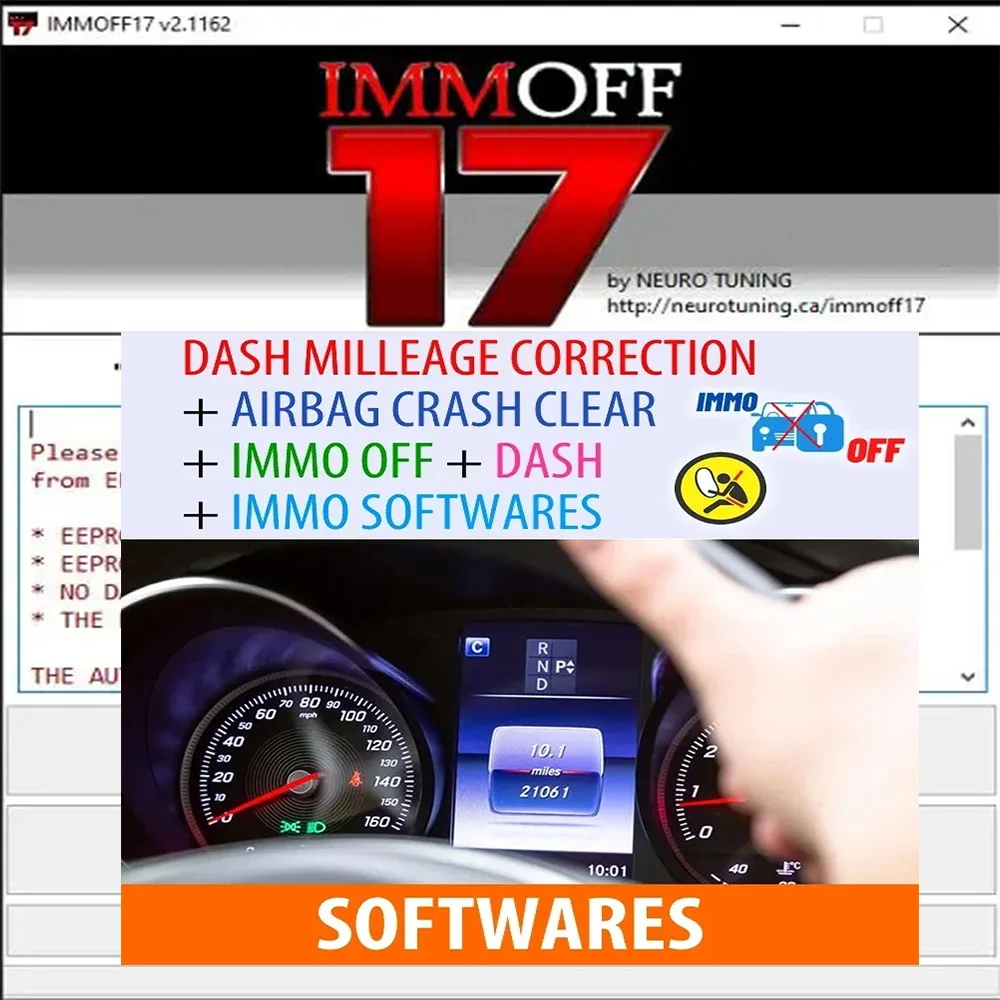 

New IMMOFF17 Car Diagnostic Tool 2025 - Full Software for ECU Programming, Mileage Correction, Airbag Crash Clear & IMMO Coding