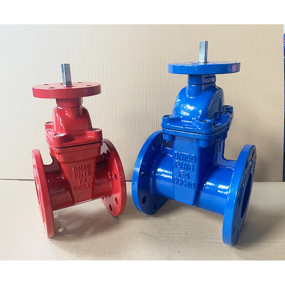 TIANJIN High Quality PN16 DN100 200 ISO Flange Gate Valve