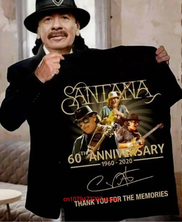 Carlos Santana 60th Anniversary 1960 2020 Signature Thank You T Shirt best new long or short sleeves