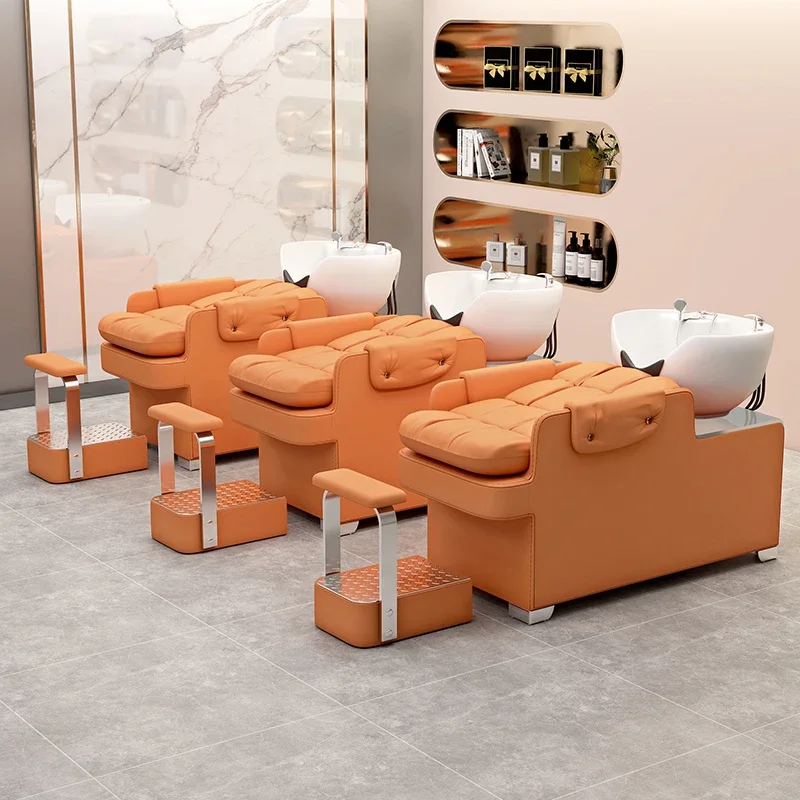 

Commercial Furniture Shaving Salon Chair Spa Hair Water Hoop Circulation Basin Washbasin Hairdressing Wash Hair Chaise Coiffure