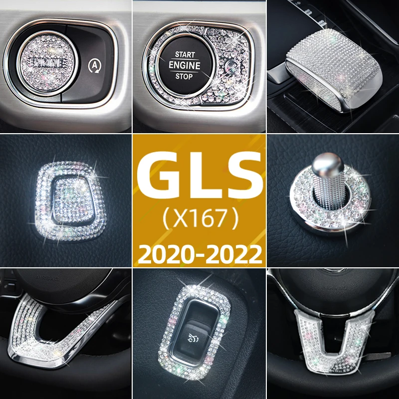 For Mercedes-Benz X167 Refitted Vehicle GLS400 GLS450 Series Automotive Interior Renovation Diamond Complete Set Decoration