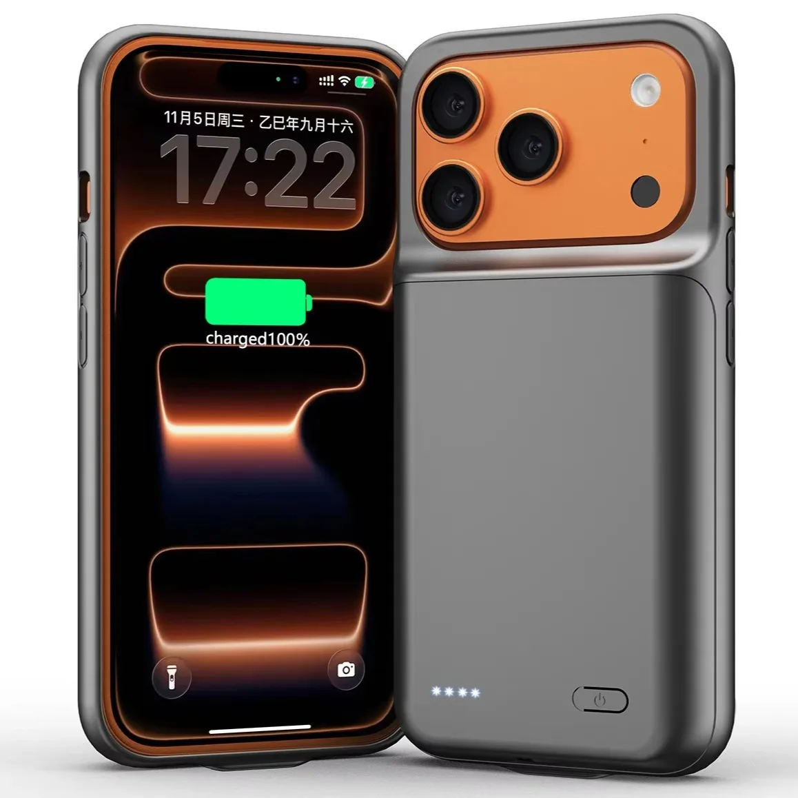 10000Mah Phone Power Bank For iphone 18 Pro Max 17 AIR 16 Plus 15 14 13 Mini 12 6 6S 7 8 SE 2020 Battery Charger Case PowerBank