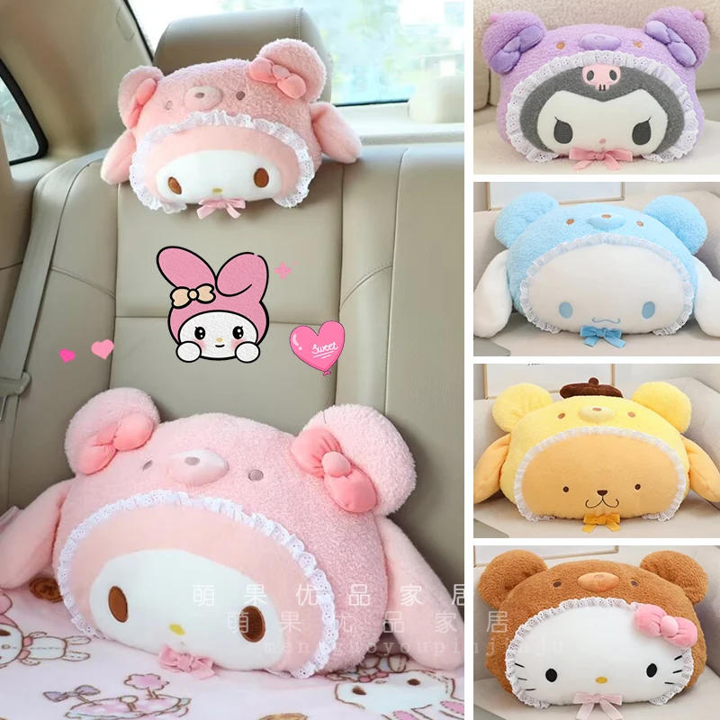 

Sanrio автомобильные подголовники Hello Kitty автомобильная подушка подушка автокресло Pochacco Cinnamoroll My Melody Kuromi подушка подарок для девочки