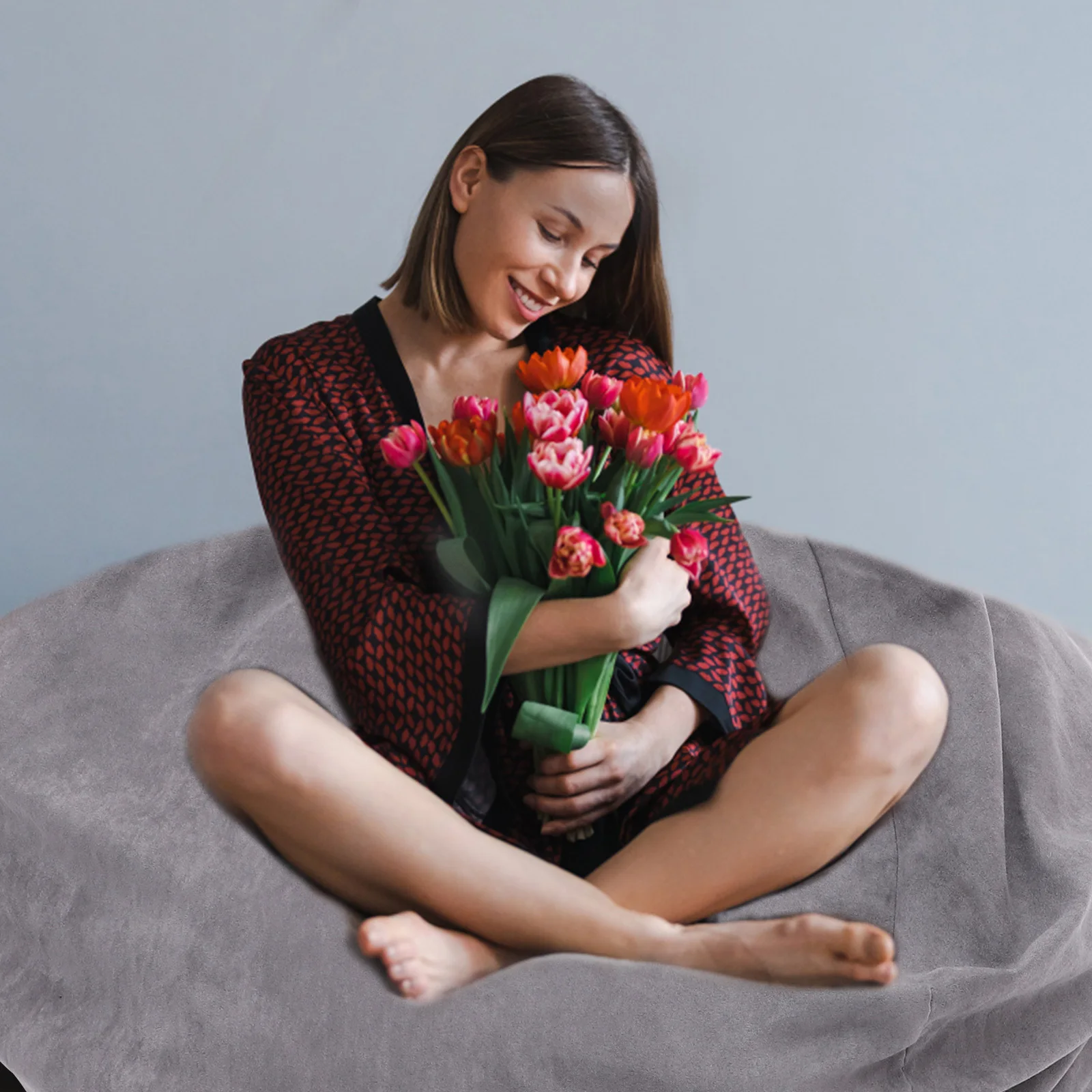 70x80cm Cloth Sofa Cover for Lazy Bean Bag Waterproof and Stain Resistant Perfect for Home Garden Seat Protection