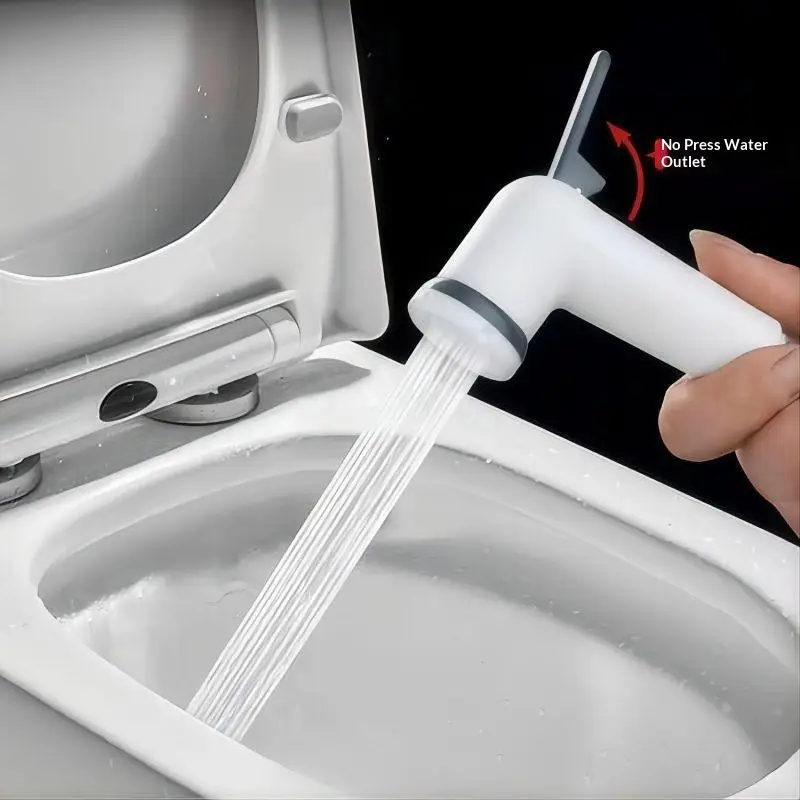 Handheld Shower Head with Hand Faucet Sprayer Set Adjustable Nozzle Water Pressure For Toilet Hygiene and Bathroom Cleaning