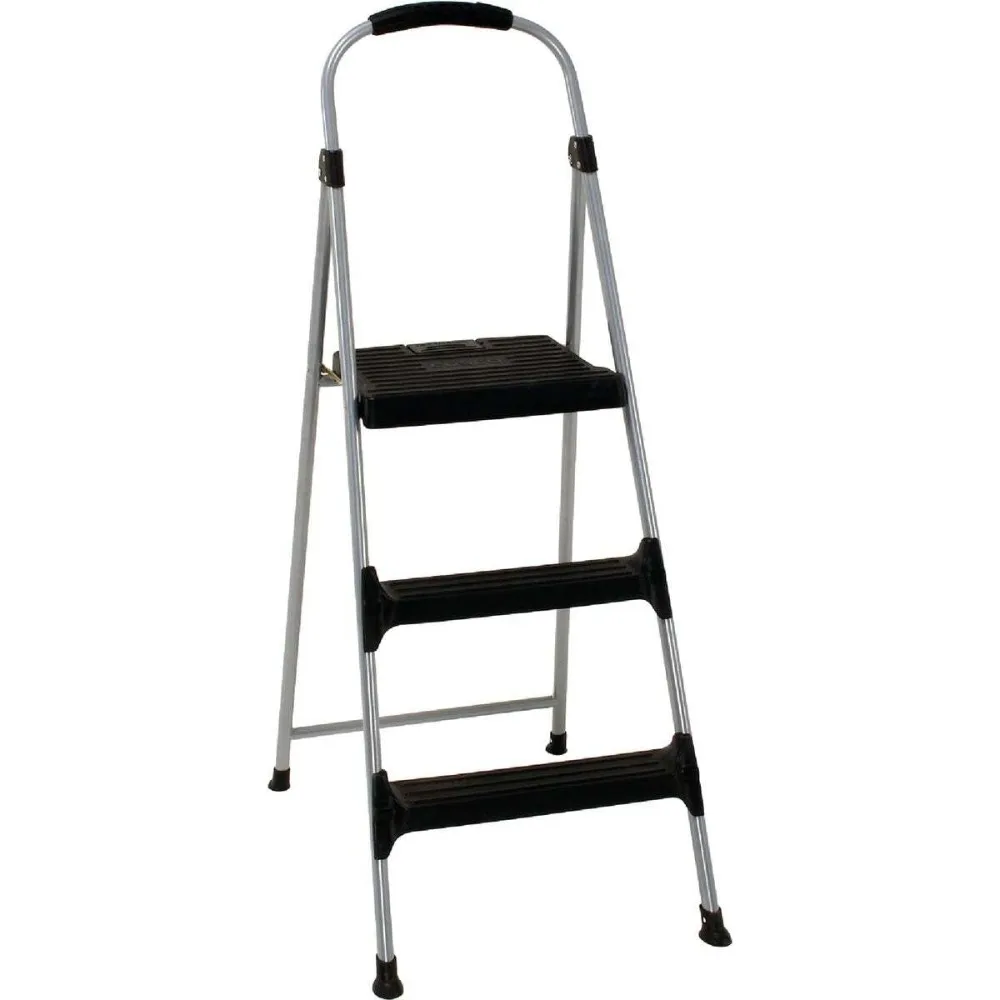 

11410PBL2 Signature Series Three Step Steel Step Stool with Plastic Steps