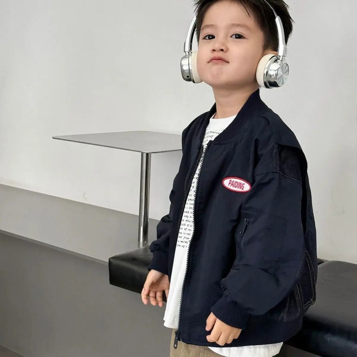 2026 New Boys Baseball Jacket Korean Style Kids Fashion Outerwear Trendy Spring Autumn Children Coat