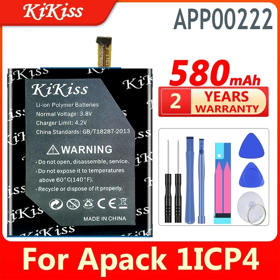 

580mAh KiKiss Battery APP00222 For Apack 1ICP4/27/30 Digital Bateria