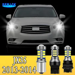 2pcs Dual Mode LED Turn Signal+Daytime Running Light DRL Accessories For Infiniti JX35 2013 2014